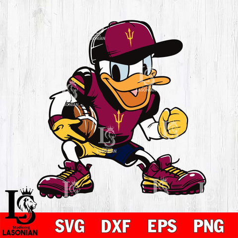 Arizona State Sun Devils Donal Duck Svg Eps Dxf Png File, NCAA svg, Digital Download, Instant Download