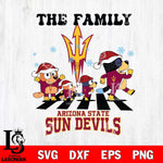Arizona State Sun Devils Family Bluey Christmas Svg Eps Dxf Png File, Digital Download