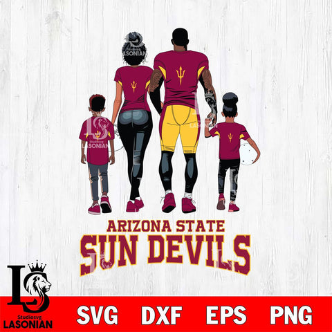 Arizona State Sun Devils Family Love Rugby SVG DXF EPS PNG FILE,NCAA SVG, Father day Digital Download,Instant Download, Silhouette