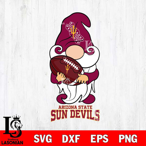 Arizona State Sun Devils Gnomes Christmas football Svg Eps Dxf Png File, Digital Download, Instant Download
