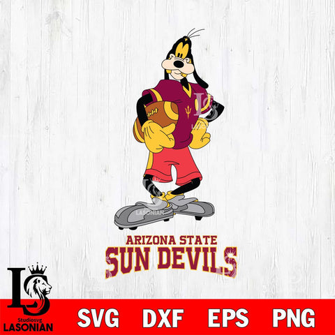 Arizona State Sun Devils Goofy Player SVG DXF EPS PNG FILE,NCAA svg ,Football Digital Download,Instant Download, Silhouette