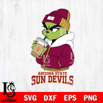 Arizona State Sun Devils Grinch Bougie Christmas Cut Files Cricut, Svg Dxf Eps Png file, Digital download , Silhouette