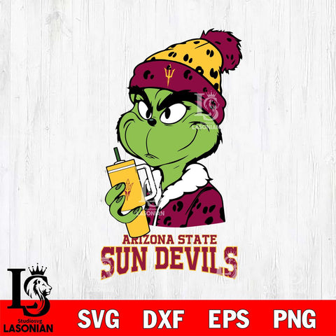 Arizona State Sun Devils Grinch Bougie Leopard Svg Eps Dxf Png File, Digital Download, Instant Download