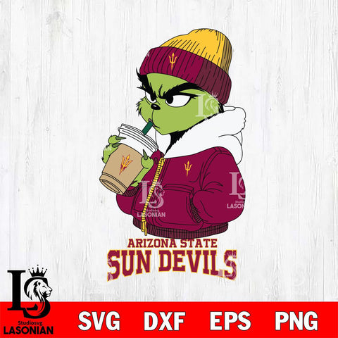 Arizona State Sun Devils Grinch Bougie Sport Svg Eps Dxf Png File, Digital Download, Instant Download