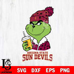 Arizona State Sun Devils Grinch Cofffe Christmas Cut Files Cricut, Svg Dxf Eps Png file, Digital download , Silhouette
