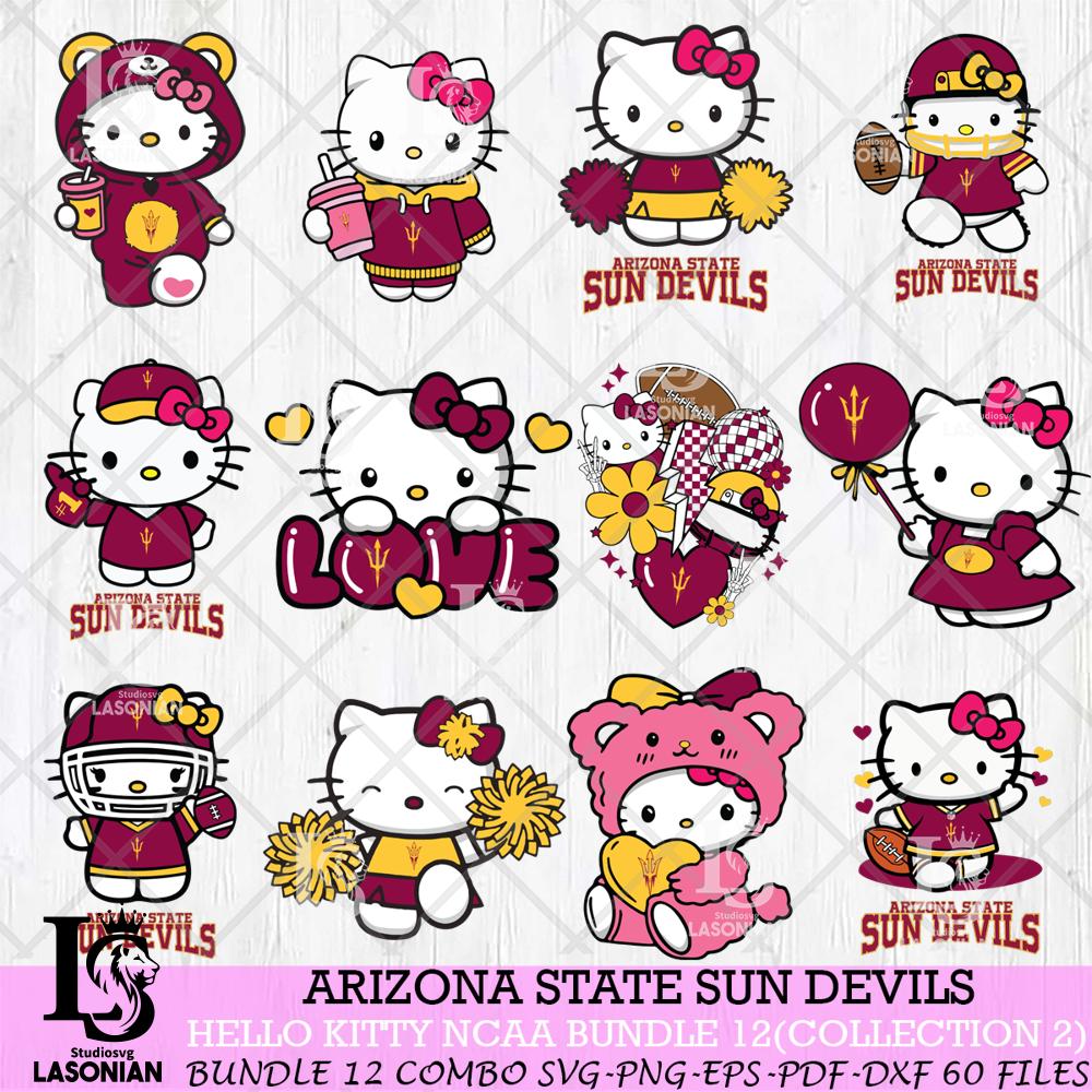 Arizona State Sun Devils Hello Kitty Bundle 12 SVG – lasoniansvg