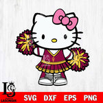 Arizona State Sun Devils Hello Kitty Cheerleader 11 Svg Eps Dxf Png File, Digital Download, Instant Download