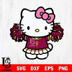 Arizona State Sun Devils Hello Kitty Cheerleader 3 Svg Eps Dxf Png File, Digital Download, Instant Download