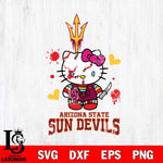Arizona State Sun Devils Hello Kitty Horror 2 Svg Eps Dxf Png File, Digital Download