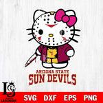Arizona State Sun Devils Hello Kitty Horror 3 Svg Eps Dxf Png File, Digital Download