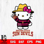 Arizona State Sun Devils Hello Kitty Horror 6 Svg Eps Dxf Png File, Digital Download