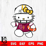 Arizona State Sun Devils Hello Kitty sport 8 Svg Eps Dxf Png File, NCAA svg, Digital Download, Instant Download
