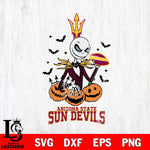 Arizona State Sun Devils Jack Skellington 2 halloween Svg Eps Dxf Png File, NCAA svg, Digital Download, Instant Download