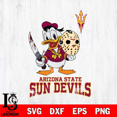 Arizona State Sun Devils Jason Voorhees 12 Svg Eps Dxf Png File, Digital Download