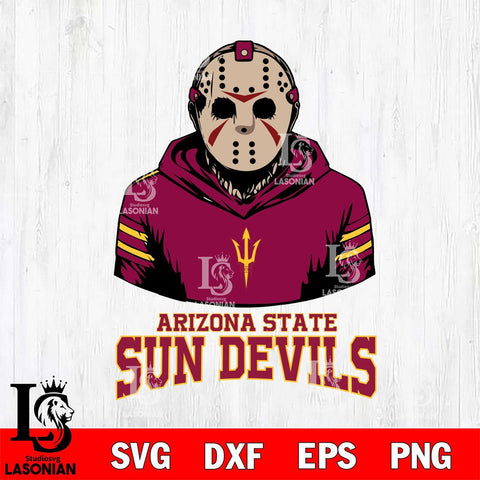 Arizona State Sun Devils Jason Voorhees 4 Svg Eps Dxf Png File, Digital Download