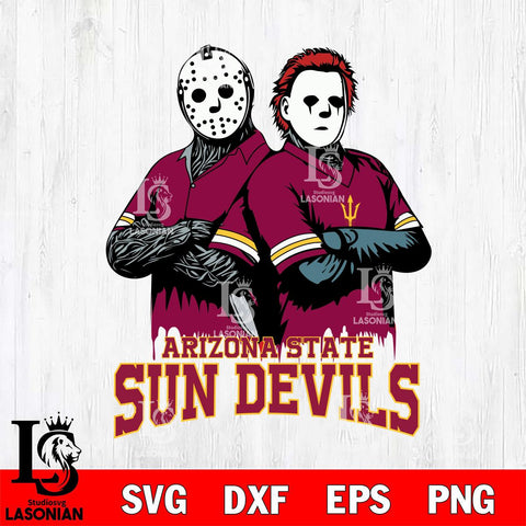 Arizona State Sun Devils Jason Voorhees 8 Svg Eps Dxf Png File, Digital Download