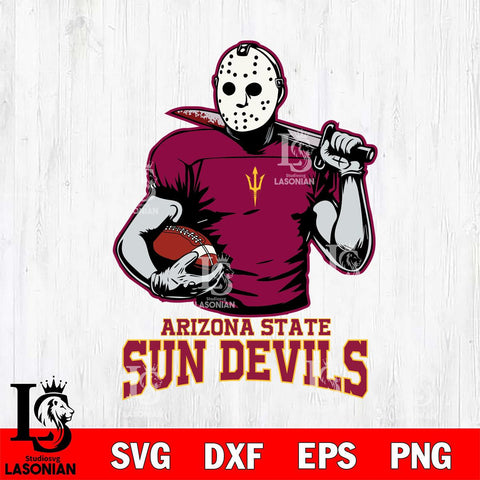 Arizona State Sun Devils Jason Voorhees 9 Svg Eps Dxf Png File, Digital Download
