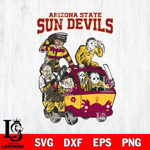 Arizona State Sun Devils Jason Voorhees Horror 10 Svg Eps Dxf Png File, NCAA svg, Digital Download, Instant Download
