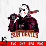 Arizona State Sun Devils Jason Voorhees Horror 12 Svg Eps Dxf Png File, NCAA svg, Digital Download, Instant Download