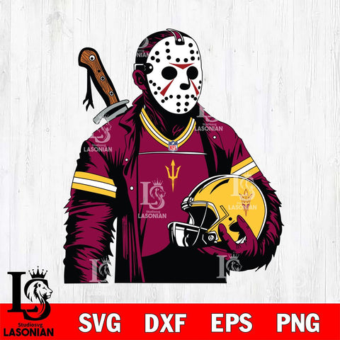 Arizona State Sun Devils Jason Voorhees Horror 2 Svg Eps Dxf Png File, NCAA svg, Digital Download, Instant Download