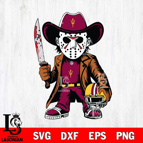 Arizona State Sun Devils Jason Voorhees Horror Svg Eps Dxf Png File, NCAA svg, Digital Download, Instant Download