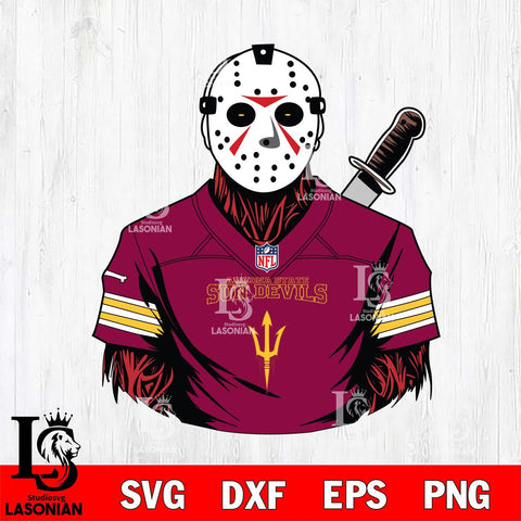Arizona State Sun Devils Jason Voorhees Horror 4 Svg Eps Dxf Png File, NCAA svg, Digital Download, Instant Download