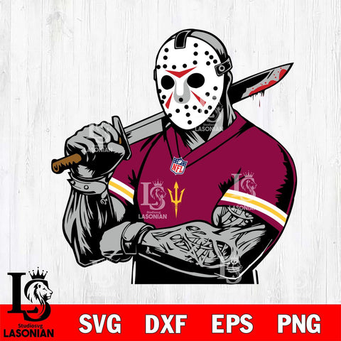 Arizona State Sun Devils Jason Voorhees Horror 6 Svg Eps Dxf Png File, NCAA svg, Digital Download, Instant Download