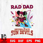 Arizona State Sun Devils Mickey Mouse Sport Rad Dad SVG DXF EPS PNG FILE, NCAA File Cut,Digital Download,Instant Download