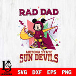 Arizona State Sun Devils Mickey Wearing Hoodie Rad Dad SVG DXF EPS PNG FILE, NCAA File Cut,Digital Download,Instant Download