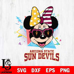 Arizona State Sun Devils Minnie Mouse Love Sport SVG DXF EPS PNG FILE, NCAA File Cut,Digital Download,Instant Download