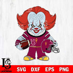 Arizona State Sun Devils Pennywise Horror Sport Svg Eps Dxf Png File, Digital Download