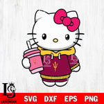 Arizona State Sun Devils Pretty Hello Kitty Svg Eps Dxf Png File, Digital Download, Instant Download
