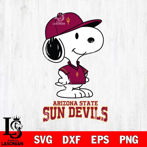 Arizona State Sun Devils Snoopy Football sport SVG DXF EPS PNG FILE,Snoopy File Cut, NCAA Digital Download,Instant Download,Christmas Silhouette