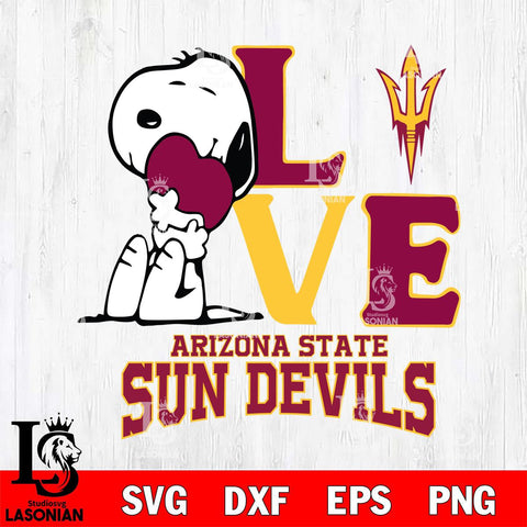 Arizona State Sun Devils Snoopy Sport 10 Svg Eps Dxf Png File, Digital Download