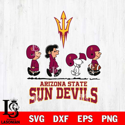 Arizona State Sun Devils Snoopy Sport 12 Svg Eps Dxf Png File, Digital Download
