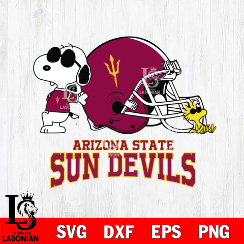 Arizona State Sun Devils Snoopy Sport 2 Svg Eps Dxf Png File, Digital Download