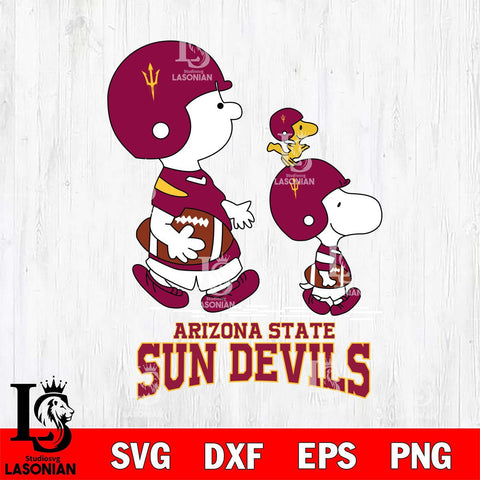 Arizona State Sun Devils Snoopy Sport Svg Eps Dxf Png File, Digital Download