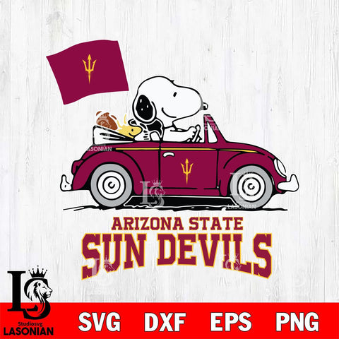 Arizona State Sun Devils Snoopy Sport 5 Svg Eps Dxf Png File, Digital Download