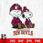 Arizona State Sun Devils Snoopy Sport 6 Svg Eps Dxf Png File, Digital Download