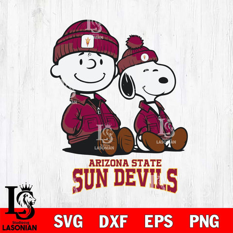Arizona State Sun Devils Snoopy Sport 6 Svg Eps Dxf Png File, Digital Download