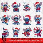 Arizona State Sun Devils Stitch Christmas NCAA Bundle 12 Svg Eps Dxf Png File, Digital Download, Instant Download
