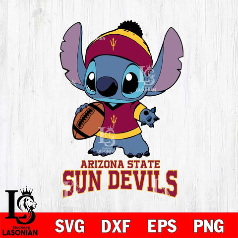 Arizona State Sun Devils Stitch Disney, Svg Eps Dxf Png File, Digital Download