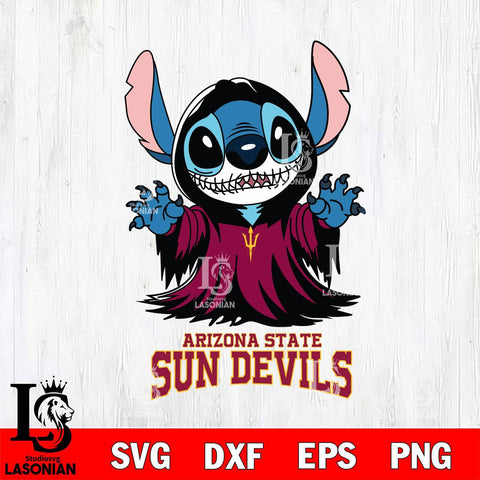 Arizona State Sun Devils Stitch Ghost Svg Eps Dxf Png File, NCAA svg, Digital Download, Instant Download