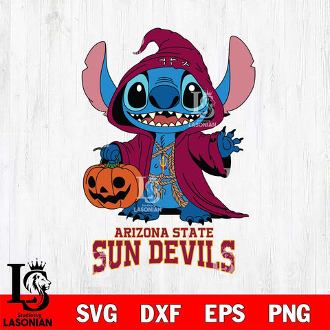 Arizona State Sun Devils Stitch Horror Svg Eps Dxf Png File, NCAA svg, Digital Download, Instant Download