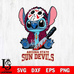 Arizona State Sun Devils Stitch Jason Voorhees Svg Eps Dxf Png File, NCAA svg, Digital Download, Instant Download