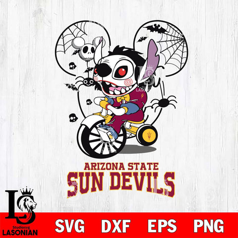 Arizona State Sun Devils Stitch Jigsaws Halloween Svg Eps Dxf Png File, Digital Download, Instant Download