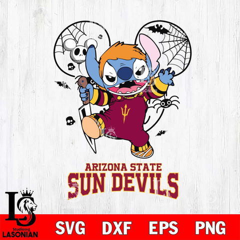 Arizona State Sun Devils Stitch Michael Halloween Svg Eps Dxf Png File, Digital Download, Instant Download