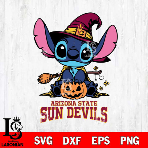 Arizona State Sun Devils Stitch witch Svg Eps Dxf Png File, NCAA svg, Digital Download, Instant Download