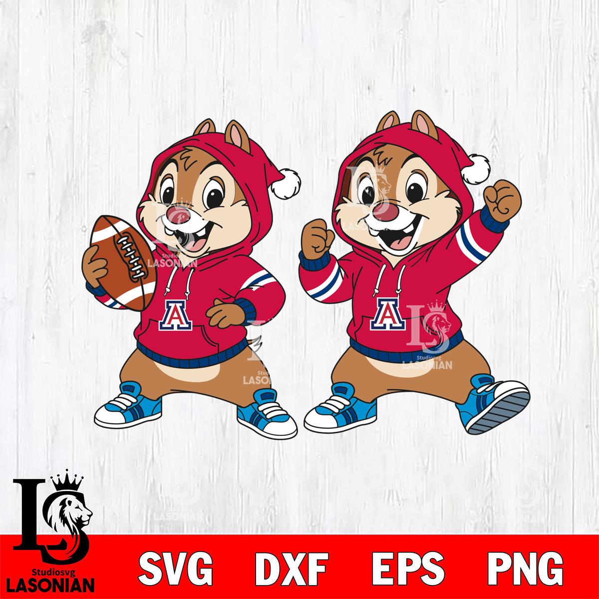 Arizona Wildcats Chip và Dale Football – lasoniansvg