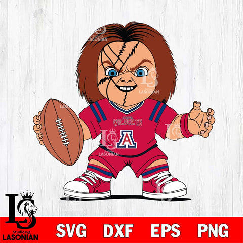Arizona Wildcats Chucky Horror 2 Svg Eps Dxf Png File, NCAA svg, Digital Download, Instant Download